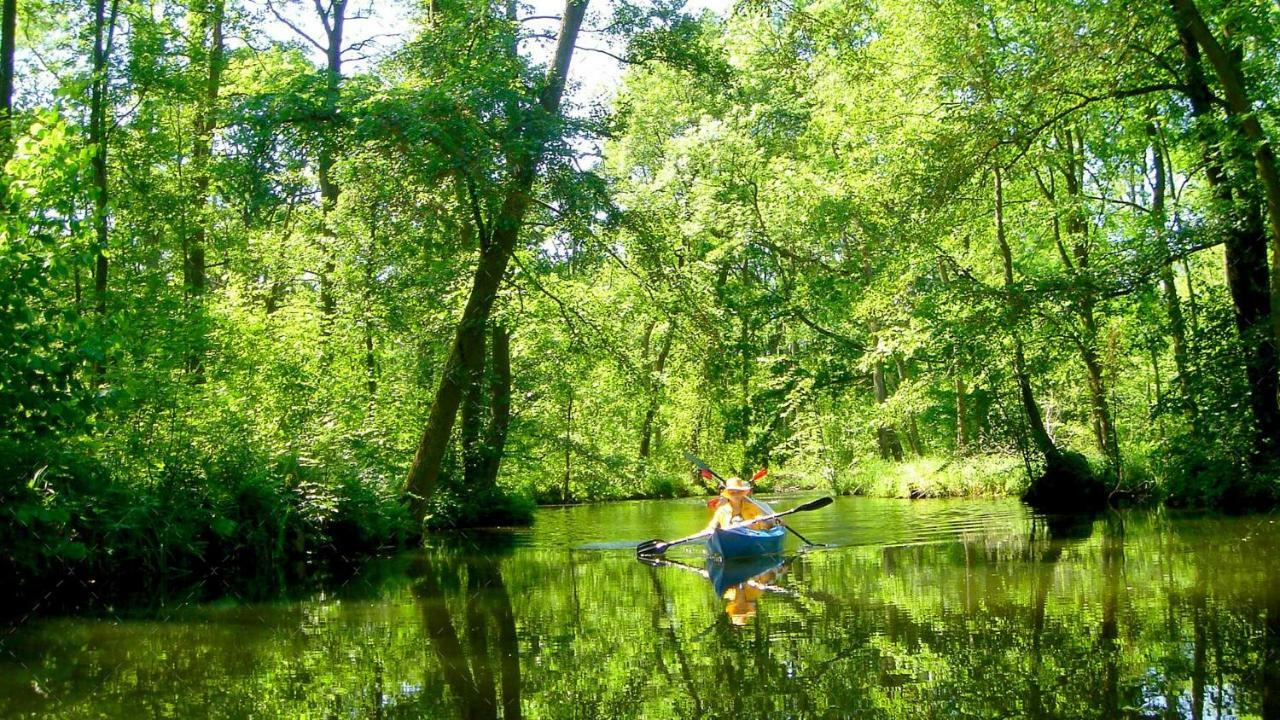 Janischs Fewo Im Spreewald, Terrasse, Grosser Garten Und Blick Inklusive Unterspreewald Ngoại thất bức ảnh